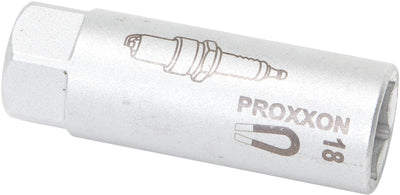 Proxxon zündkerzen-steckschlüsseleinsatz 1 2 end plug insert with magnets 18 mm proxxo