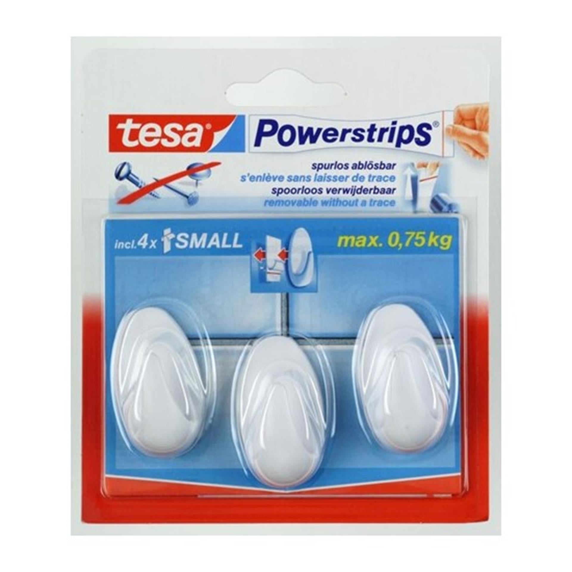 Tesa haak s ovaal wit haak s ovaal wit