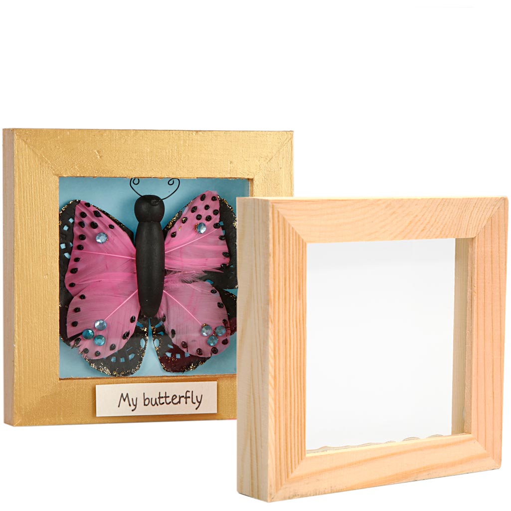 Creativ company https: www.cchobby.nl 3d-lijst-met-glas-d-2-5-cm-afm-12-3x12-3-cm-1-stuk