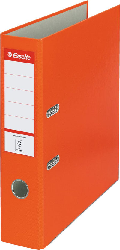 Esselte eko 11234 - ordner - a4 75mm - oranje - duurzaam - milieuvriendelijk - stevig