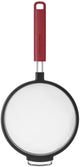 Kitchenaid zeef met handvat, bolzeef, 17 cm, kunststof rvs, rood -