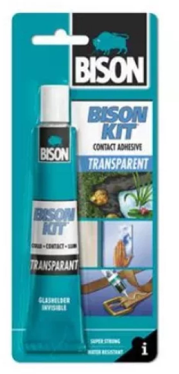 Bison lijm kit transparant (50ml) 1302055