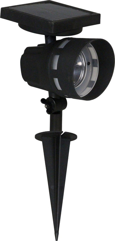 Luxform - montana - solar intelligent hybride - prikspot - zwart - 50 lumen - werkend op zonne energie