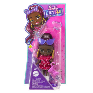 Barbie extra mini's pop met accessoires assorti | 4 stuks