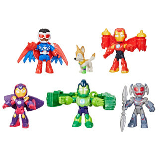 Hasbro marvel actiefiguren iron man friends - armored up avengers pack.