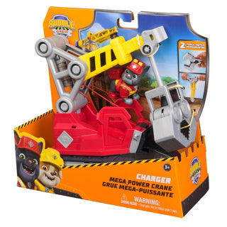 Rubble crew chargers megagrijpkraan, speelgoedtruck met charger-figuur en 2 afneembare stuks gereedschap, paw patrol-speelgoed