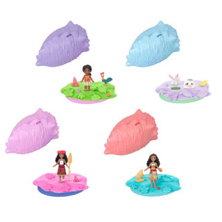Mattel disney vaiana ocean shell reveal met verrassing kleine pop - met vormbaar zand en accessoires