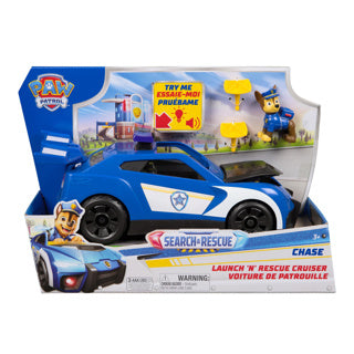 Paw patrol search rescue vehicle chase police
