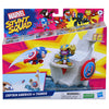 Hasbro marvel stunt squad speelset groot assorti | 2 stuks