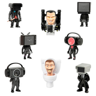 Skibidi toilet mini figures 11 cm assorti | 9 stuks