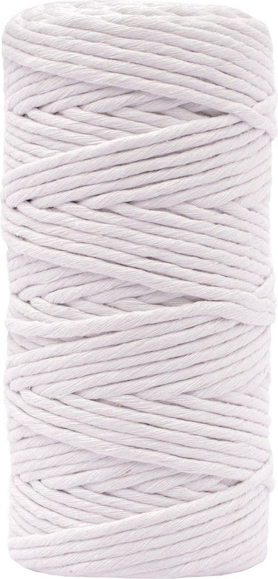 Vaessen creative macrame touw - wit - 3mmx100m