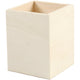 Creativ company cc houten pennenbakje vierkant 7,5x7,5x9,5 cm