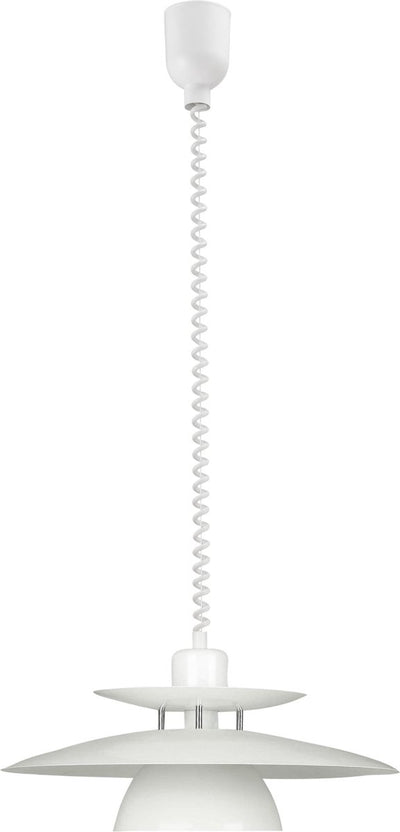Eglo brenda - hanglamp - 1 lichts - ø430mm. - wit, chroom