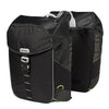 Basil Miles Double Bag - waterdichte dubbele fietstas, unisex, sportief, zwart-limoen