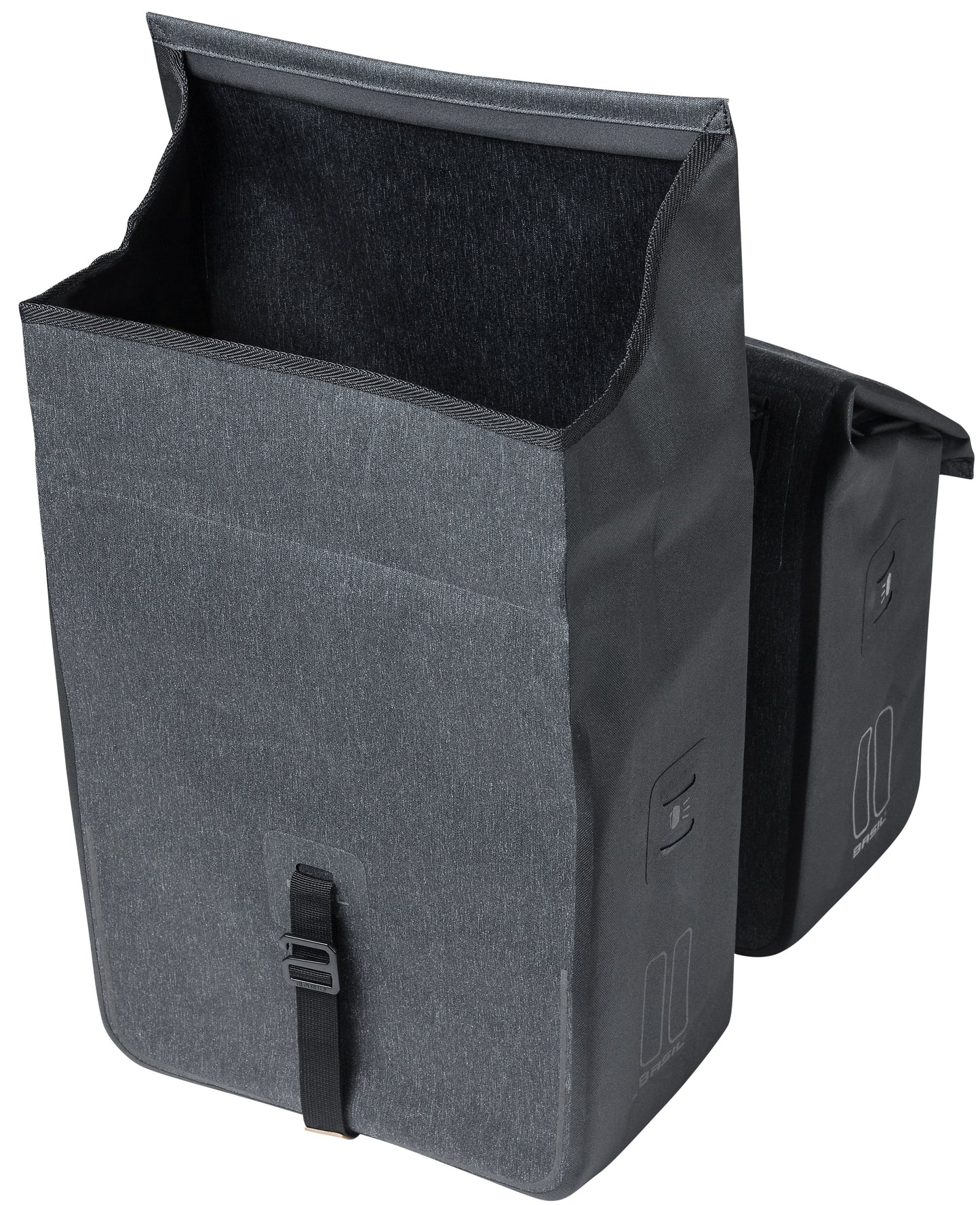 Basil Urban Dry Dubbele Fietstas - Grijs, 50L