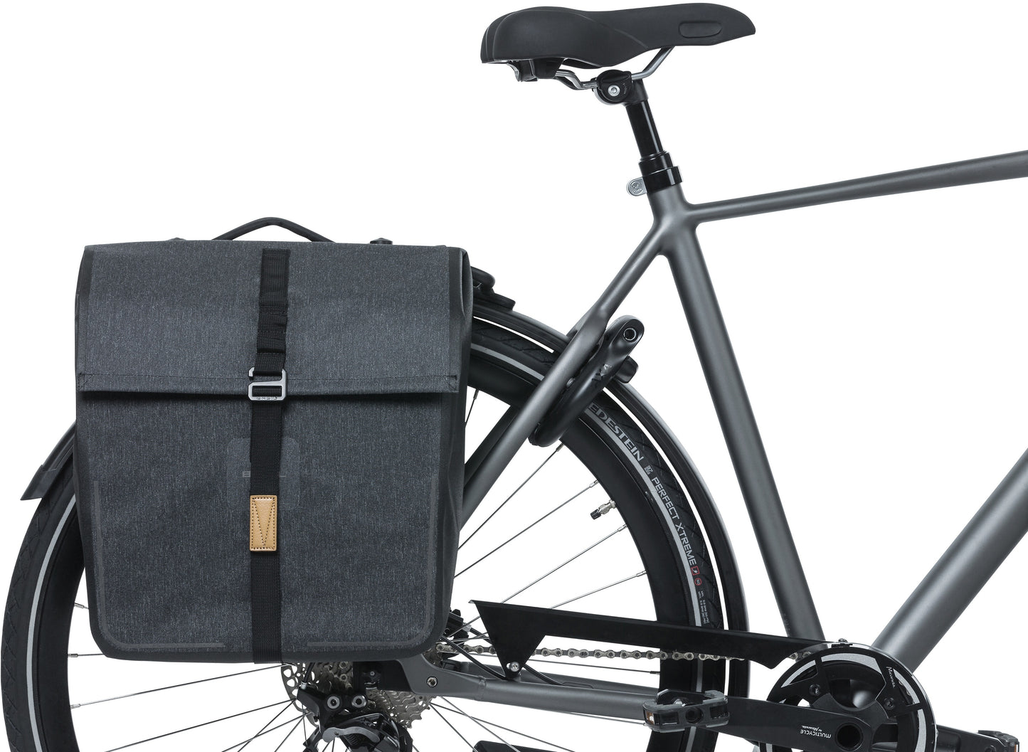 Basil Urban Dry dubbele MIK-fietstas - 50L - grijs melee - waterdicht