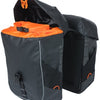 Basil Miles Tarpaulin - Dubbele fietstas, waterdicht, 34L, zwart oranje