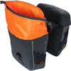 Basil Miles Tarpaulin - Dubbele fietstas, waterdicht, 34L, zwart oranje