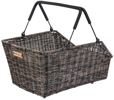 Basil Cento Rattan Look Multi System - fietsmand - achterop - bruin