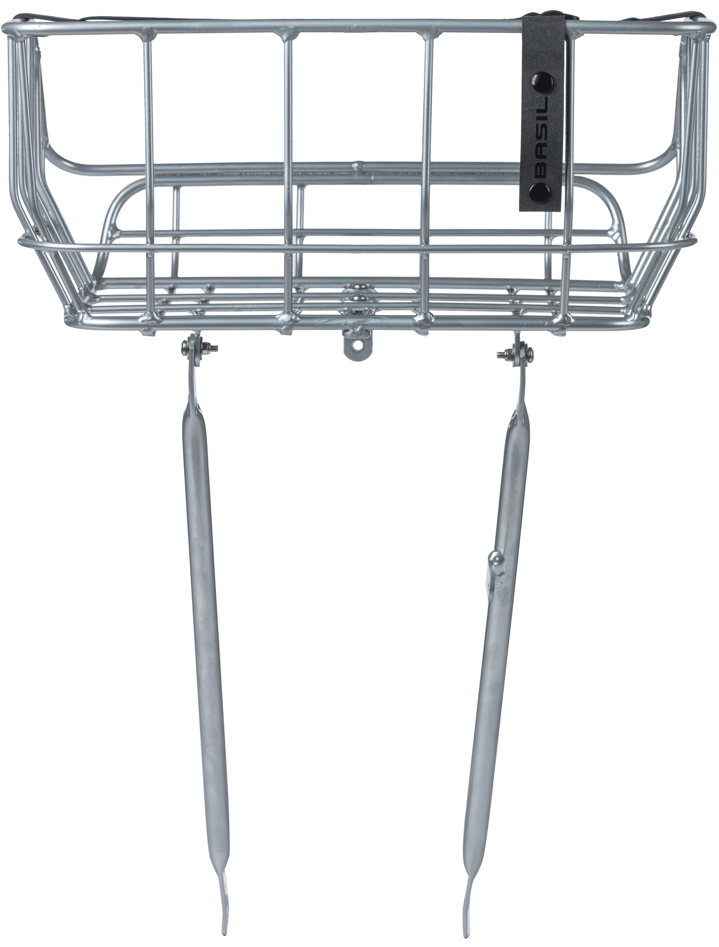 Basil Portland - fietsmand - voorop - chroom