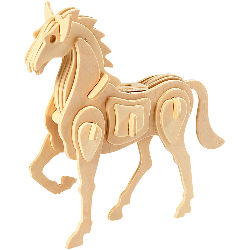 Creativ company https: www.cchobby.nl 3d-puzzel-paard-18x4-5x16-cm-1-stuk