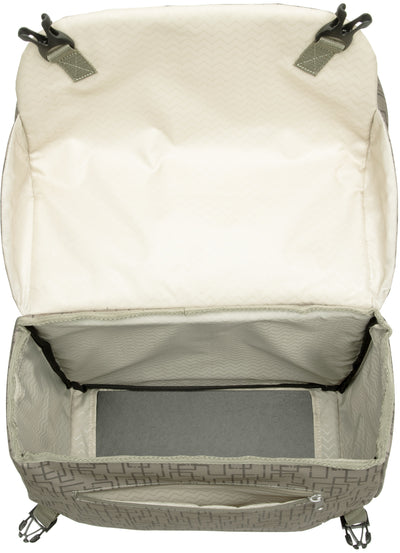 Mondi Joy - dubbele fietstas voor dames, sportief en waterafstotend, Ivy Walnut