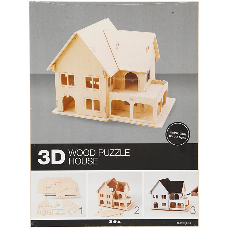 Https: www.cchobby.nl 3d-houten-constructie-set-huis-met-veranda-afm-22-5x16x17-5-1-stuk