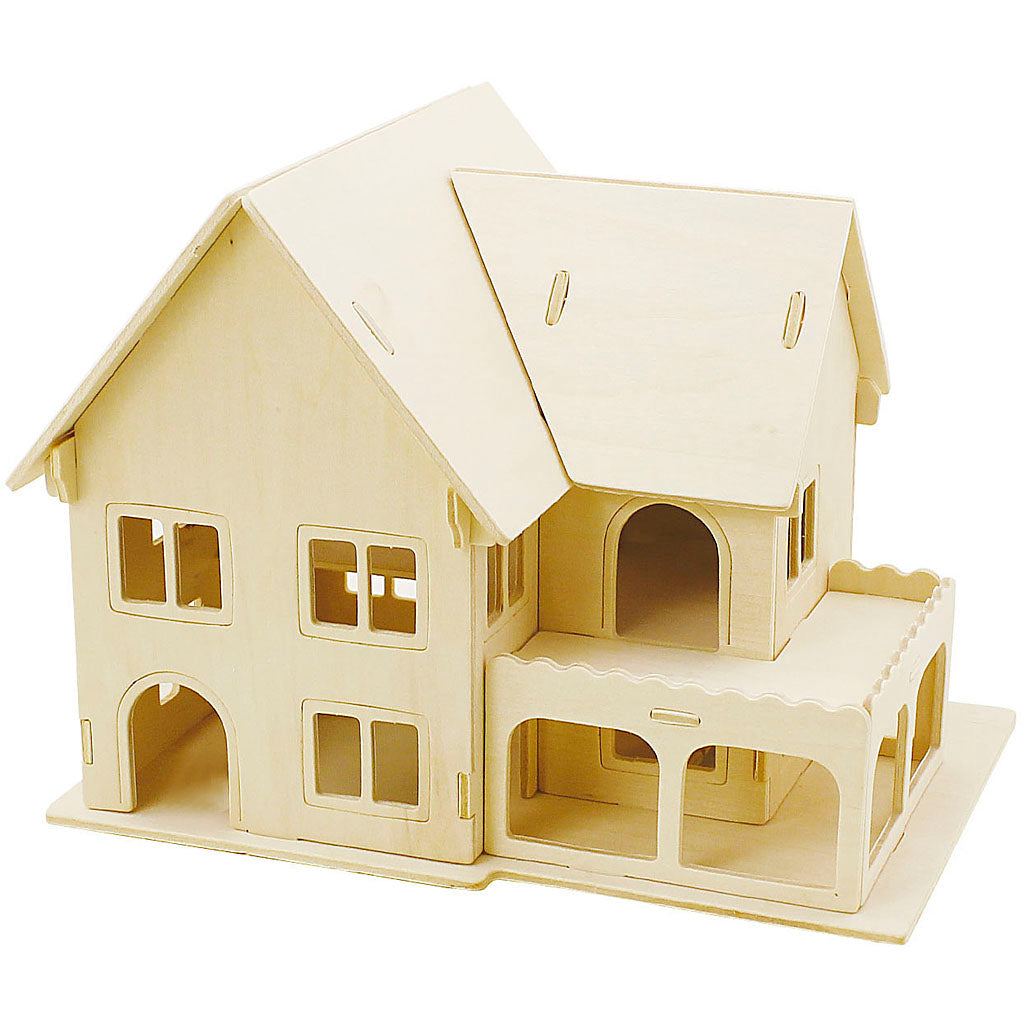 Https: www.cchobby.nl 3d-houten-constructie-set-huis-met-veranda-afm-22-5x16x17-5-1-stuk