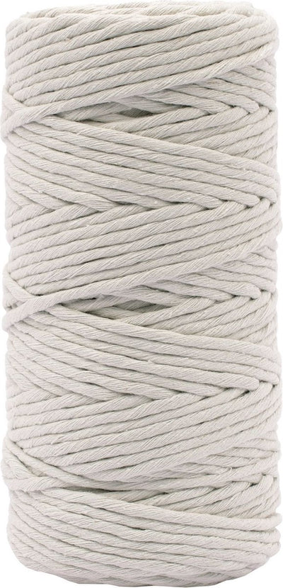 Vaessen creative macrame touw - lichtgrijs - 3mmx100m