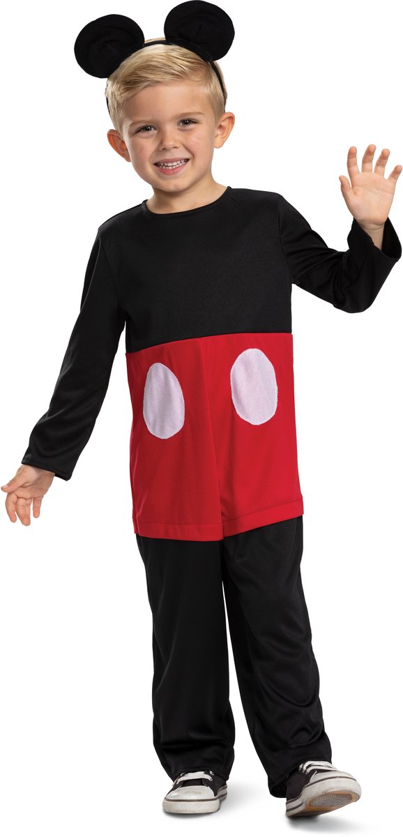Disguise disney - preschool cg mickey friends, mickey kostuum classic, maat s (5 - 6 jaar), jongens m