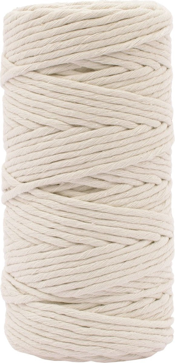 Vaessen creative macrame touw - naturel - 3mmx100m