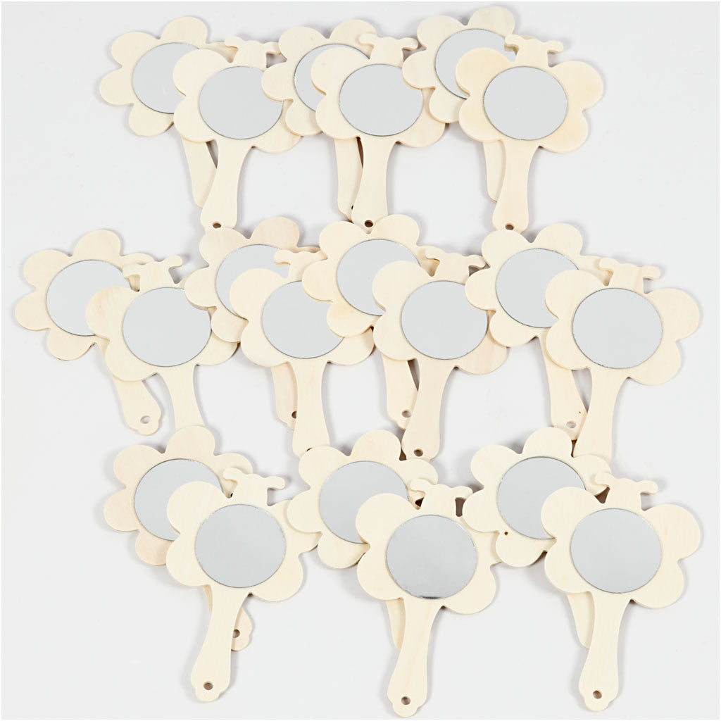 Creativ company http: www.cchobby.nl handspiegel-h-13-9-cm-b-9-cm-20-stuk-1-doos