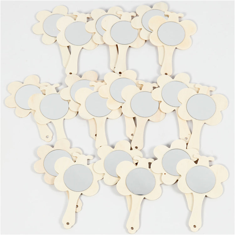 Creativ company http: www.cchobby.nl handspiegel-h-13-9-cm-b-9-cm-20-stuk-1-doos