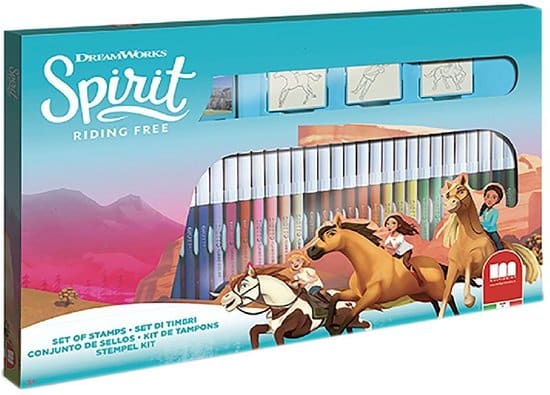 Dreamworks spirit stempel en kleurset 41 delig