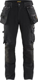 Blåkläder blaklader werkbroek met 4-weg stretch x1900 1998-1644 - zwart - c58