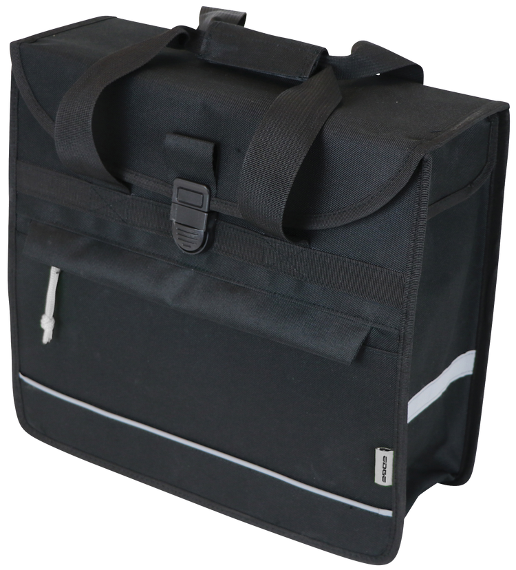 Edge Fietstas Basic Shopper 20 liter 37 x 34 x 13 cm zwart