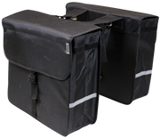 Edge Dubbele fietstas Luxe Shopper 40 liter 38 x 40 x 14cm (2x) zwart - afbeelding 1