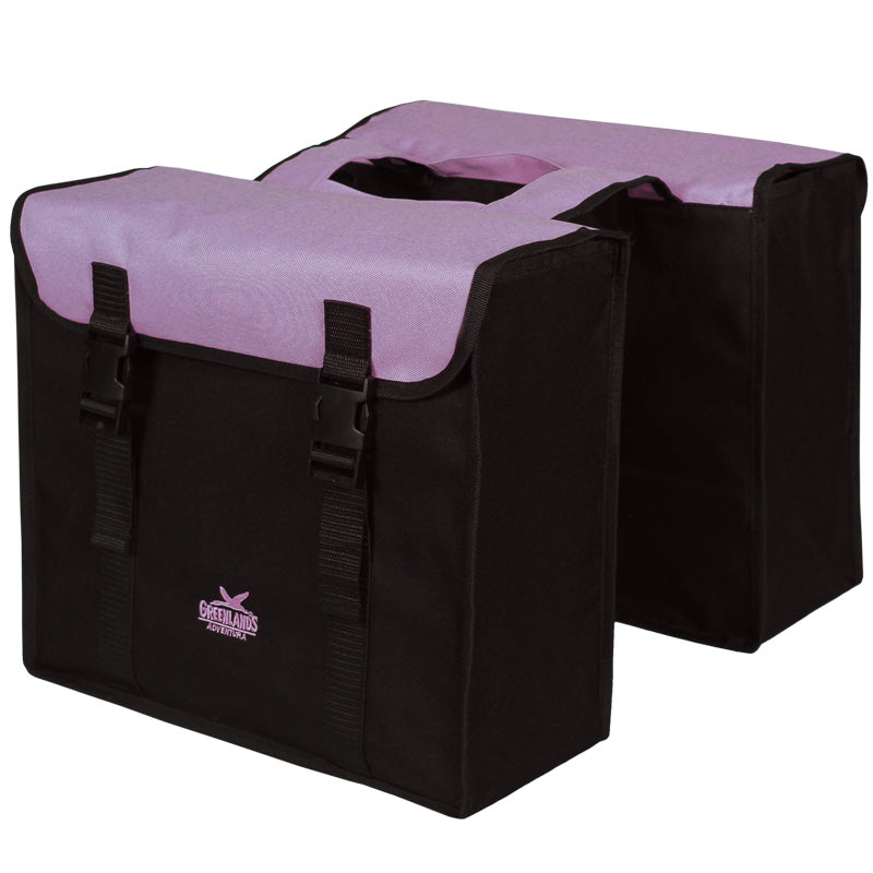 Greenlands dubbel tas 34l zwart lila