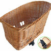 Basil Pasja - hondenfietsmand – large - 50 cm - achtermand – natural
