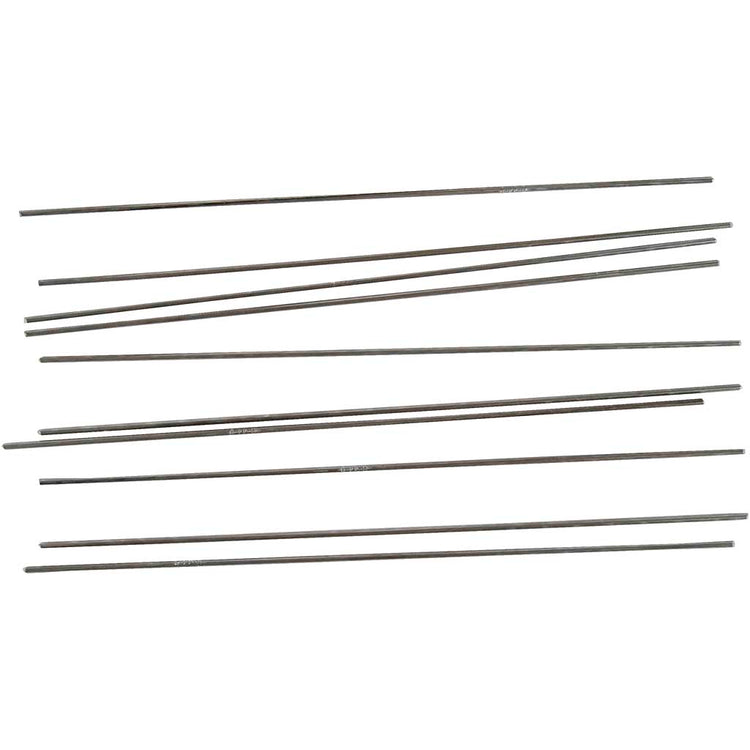 Creativ company metalen staaf - metalen staven set - kleine dunne metalen staafjes - lengte: 20 cm - dia: 2mm - 10 stuks