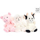 Pluche take me home boerderijdieren 4 assorti 23-30 cm | 4 stuks