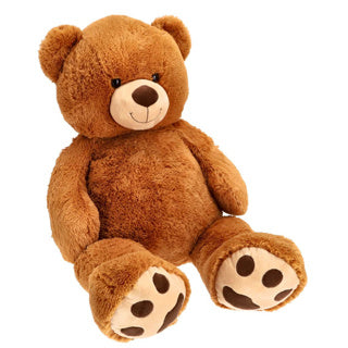 Pluchiez knuffel beer zittend 120 cm bruin