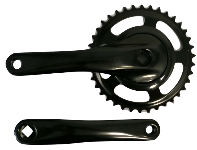 Gazelle crankstel nexus 3 32 38t aluminium 160mm zwart