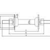 Marwi Voornaaf 412 36 gaats 100 mm inbouwbreedte verchroomd