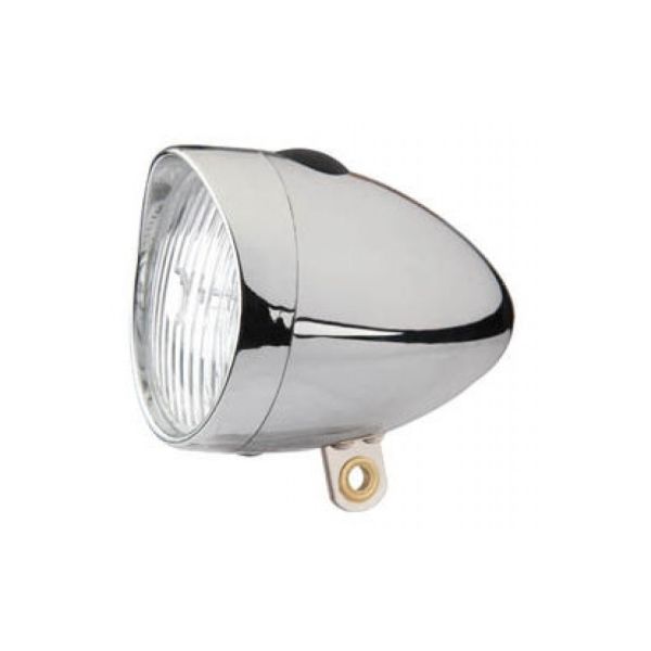 Edge koplamp retro 3 led aan uit - incl. batterijen - chroom (werkplaatsverpakking)