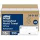 Gevouwen handdoeken tork advanced v-vouw 2-laags