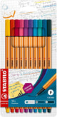 Stabilo point 88 fashion colors fineliners - 10dlg.