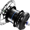 Shimano Versnellingsnaaf 8 speed Alfine Di2 SG-S7051 voor schijfrem 36 gaats zwart