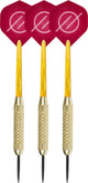 Faver dartpijlenset compleet - reserve shafts - brass coated - rood – 22 gram