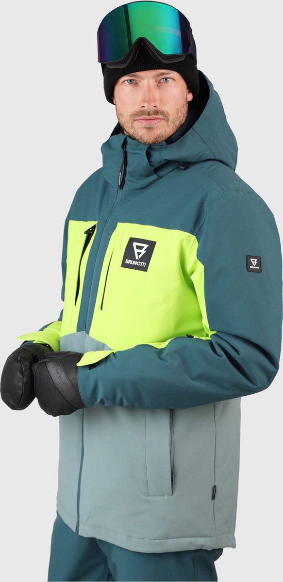 Brunotti aratin heren wintersport ski jas - groen - s